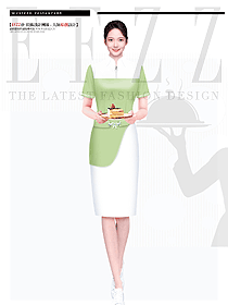 酒店工作服夏裝韓版奶茶店西餐咖啡廳服務生制服