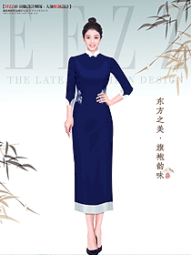 高端繡花喜婆婆婚宴裝醋酸改良版旗袍