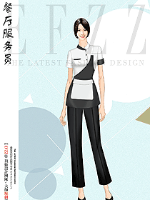 夏季餐飲酒店西餐廳飯店火鍋店服務員工作服