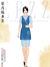 酒店西餐夏季女員工工作服量身定制款式