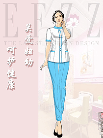 上海市某兒童醫(yī)院定制設(shè)計(jì)服裝-護(hù)士工作服