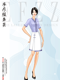 養(yǎng)生酒店水療區(qū)spa水療服務(wù)員制服設(shè)計(jì)圖