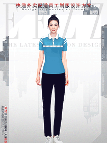 快遞外賣派送員員工制服設計款式圖