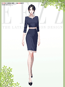 韓整形美容醫(yī)院前臺門診客服小姐姐制服定制設計圖