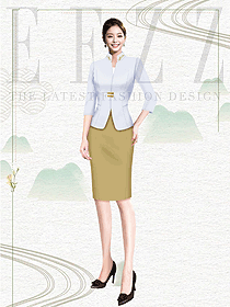 麗江中國風酒店服務員工作服設計原創定制款