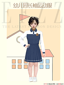 英倫風中式小翻領學生體恤衫裙貴族校服訂做套裝