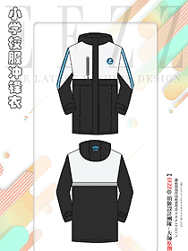小學生校服沖鋒衣秋冬裝可拆卸三件套定制款平面圖