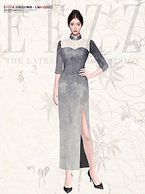 酒店迎賓定制旗袍EFZZ原創設計方案大圖