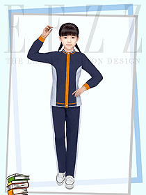 北京春秋運動初高中小學生深藍色外套棒球服定制設計