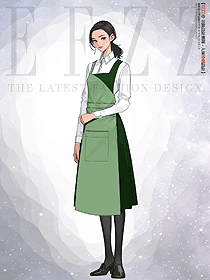 餐飲咖啡西餐廳電影院男女馬甲套裝工裝定制設計