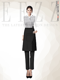 杭州星級酒店特色餐飲女服務員制服工衣設計圖