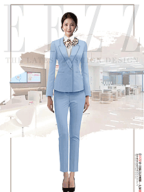 交通運輸局客服人員職業裝定制款設計圖