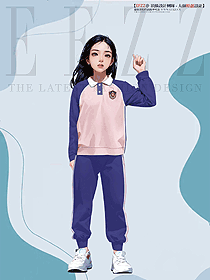 夏季學生校服運動服裝動感T恤服裝設計圖