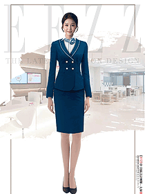 營業廳增值服務員工工裝春秋款定制設計采購方案圖