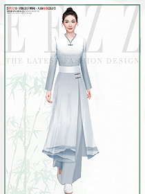 水療spa會所改良漢服民族女裝工作服定制設(shè)計