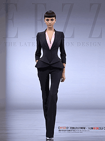 藏藍色上裝OL女裝職業裝定制設計方案