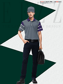 倉(cāng)儲(chǔ)配送物流員工體恤衫定制制服設(shè)計(jì)