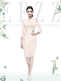 定制水療服務(wù)員工作服美體師定制案例