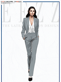 案場客服正式場合面試職業裝定制設計效果圖