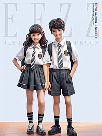 中小學(xué)生畢業(yè)禮服英倫幼兒寶寶園服定制手繪設(shè)計圖