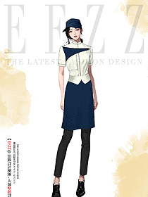 餐飲餐廳糕點師奶茶店短袖立領襯衣圍裙工裝定制款