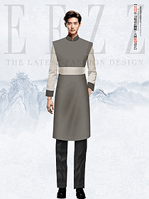 民國風(fēng)傳統(tǒng)飯店店小二原創(chuàng)制服設(shè)計圖