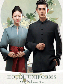 新中式禪意風員工工作服-EFZZ原創酒店制服方案精致設計彰顯中國文化