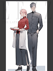 高檔酒店餐廳餐飲男女員工服裝-紅灰色系秋冬裝定制設計圖