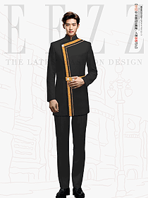 長(zhǎng)袖迎賓門童制服賓館泊車員秋冬季男款設(shè)計(jì)