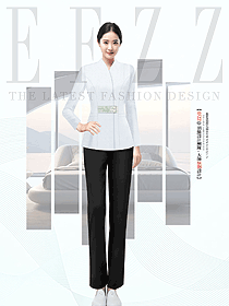 星級(jí)酒店標(biāo)準(zhǔn)客房服務(wù)員長款制服定做圖片