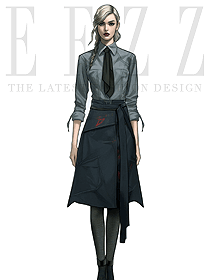 警官動漫cos衣服成人穿搭套裝裙餐廳服務(wù)生制服設(shè)計圖