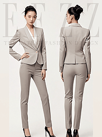 商務售樓部高管米灰色氣質一?？畚餮b西褲職業定制款