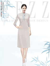 新中式素色清冷禪意裙子中國風(fēng)連衣裙設(shè)計圖