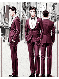 帥氣主持人舞臺演出服晚宴西服定制款設計圖