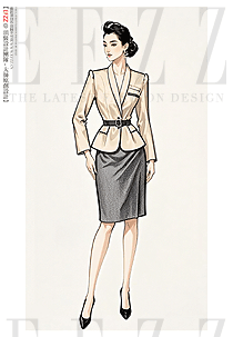 職場(chǎng)氣質(zhì)西服酒店前臺(tái)工作服