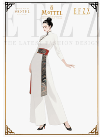 白韻東方:酒店中餐咨客制服的極簡與奢華碰撞