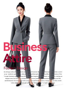 時尚女職業裝定制圖鑒：高端服務行業的形象密碼!