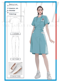 系列醫護服原創設計：為女性醫護打造優雅高效的工作著裝