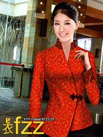 賓館酒店制服設計方案紅色系列