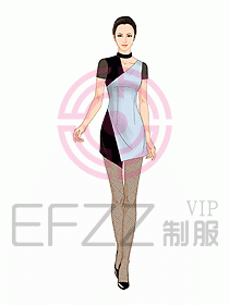 夜總會ktv包房公主制服設計圖496