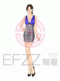 夜總會(huì)ktv包房公主制服設(shè)計(jì)圖542