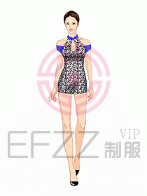 夜總會ktv包房公主制服設計圖541