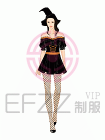 夜總會ktv包房公主制服設計圖550