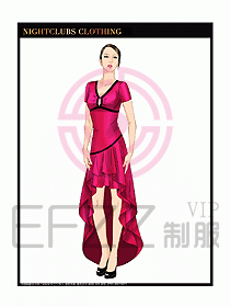 夜總會迎賓咨客制服設(shè)計圖270