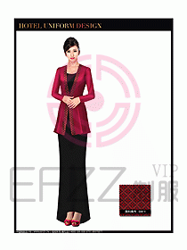 桑拿水療咨客迎賓制服設計292