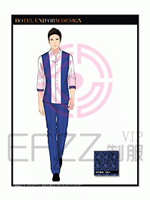 桑拿spa按摩技師制服設(shè)計(jì)809
