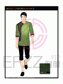 桑拿spa按摩技師制服設計816