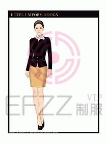 桑拿水療會所前臺服務員制服191