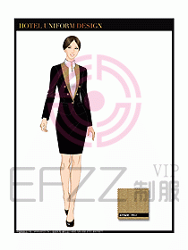 酒店大堂經理服務制服設計624