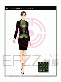 酒店大堂經理服務制服設計638
